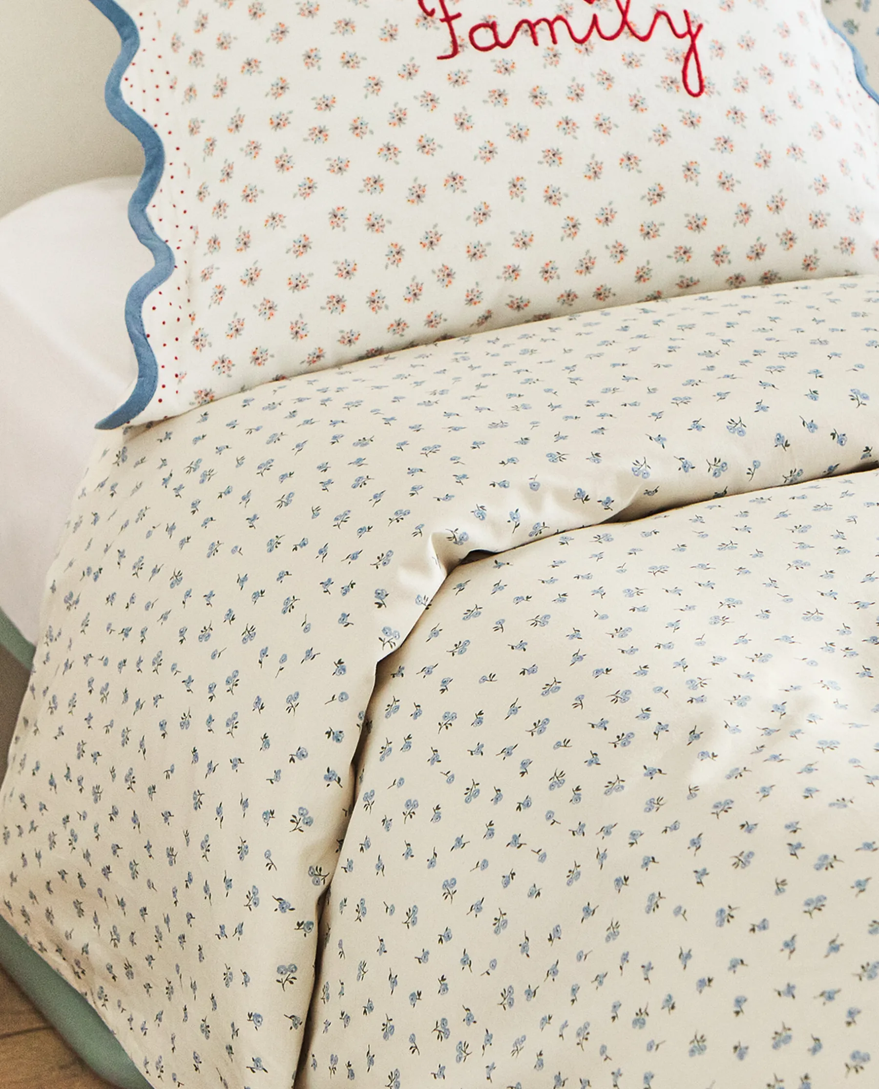 ZARA Home Floral Print Duvet Cover