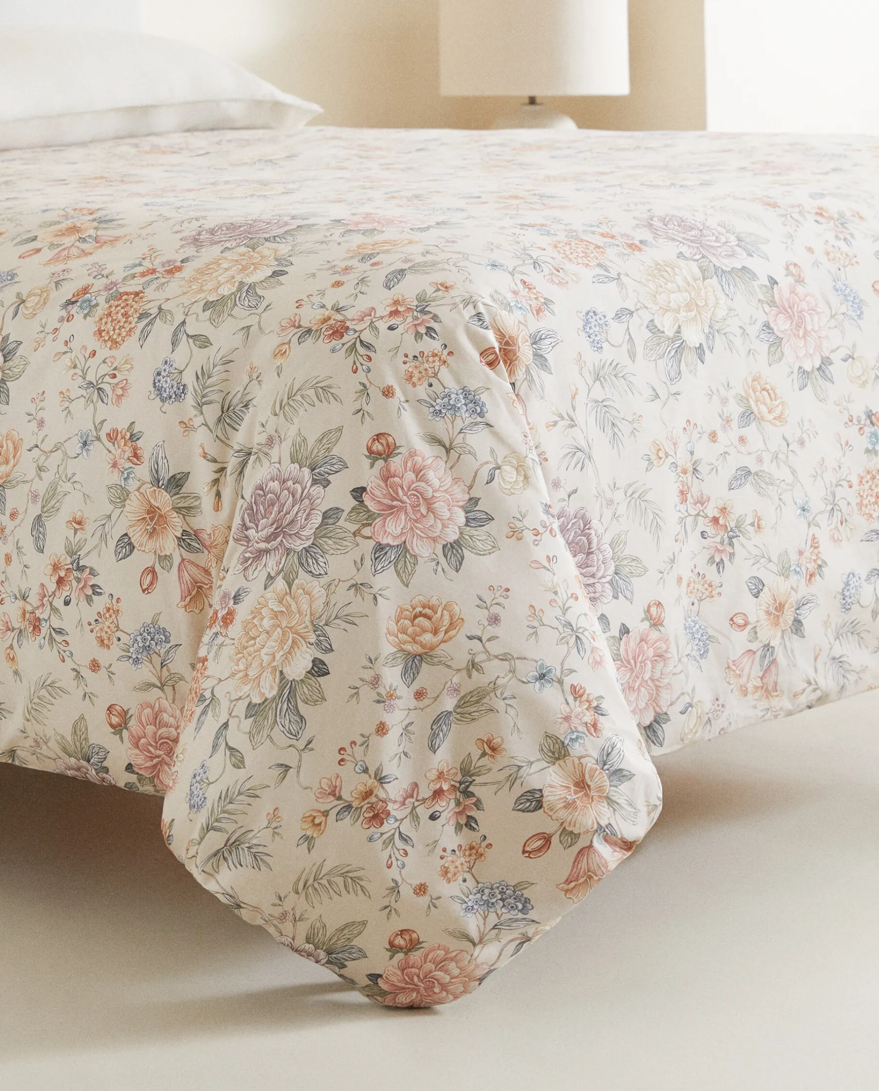 ZARA Home Floral Print Duvet Cover