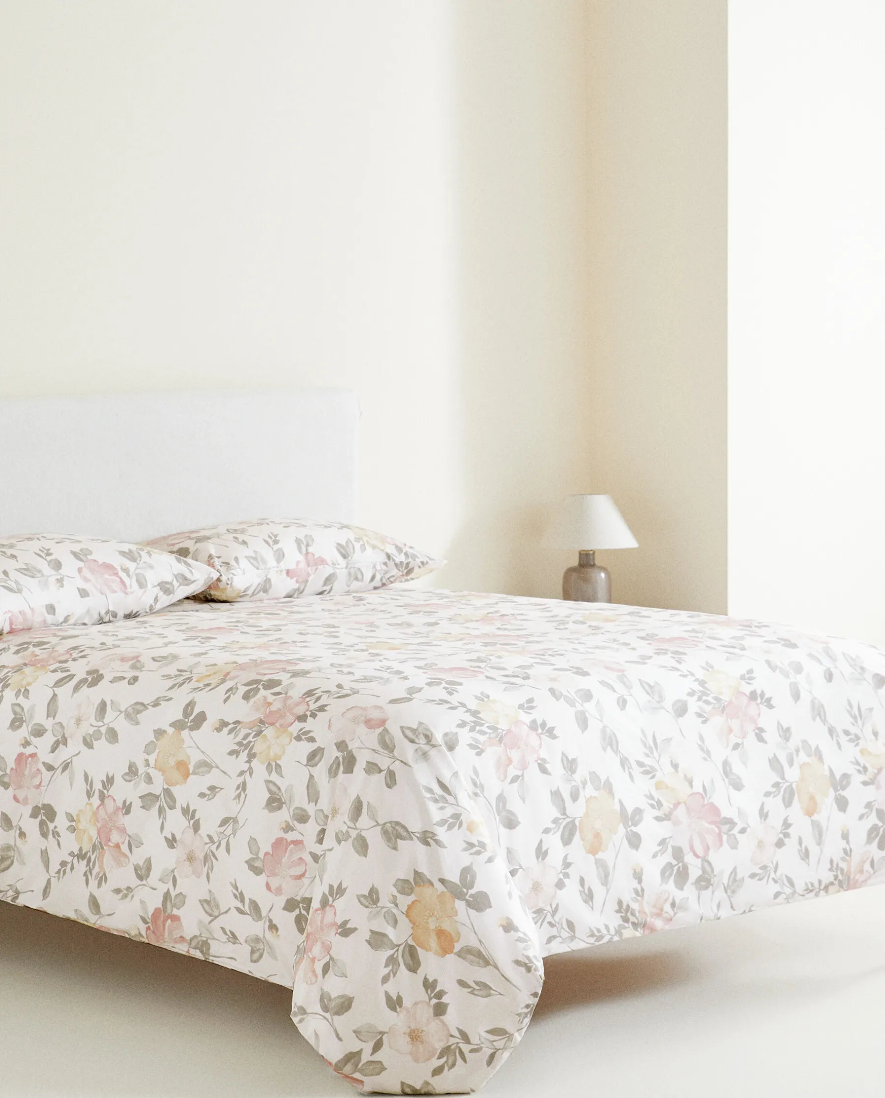 ZARA Home Floral Print Flat Sheet