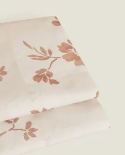 ZARA Home Floral Print Flat Sheet