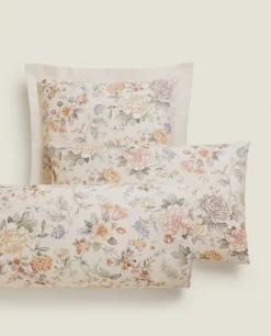 ZARA Home Floral Print Pillowcase