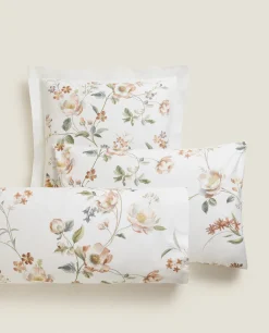 ZARA Home Floral Print Pillowcase