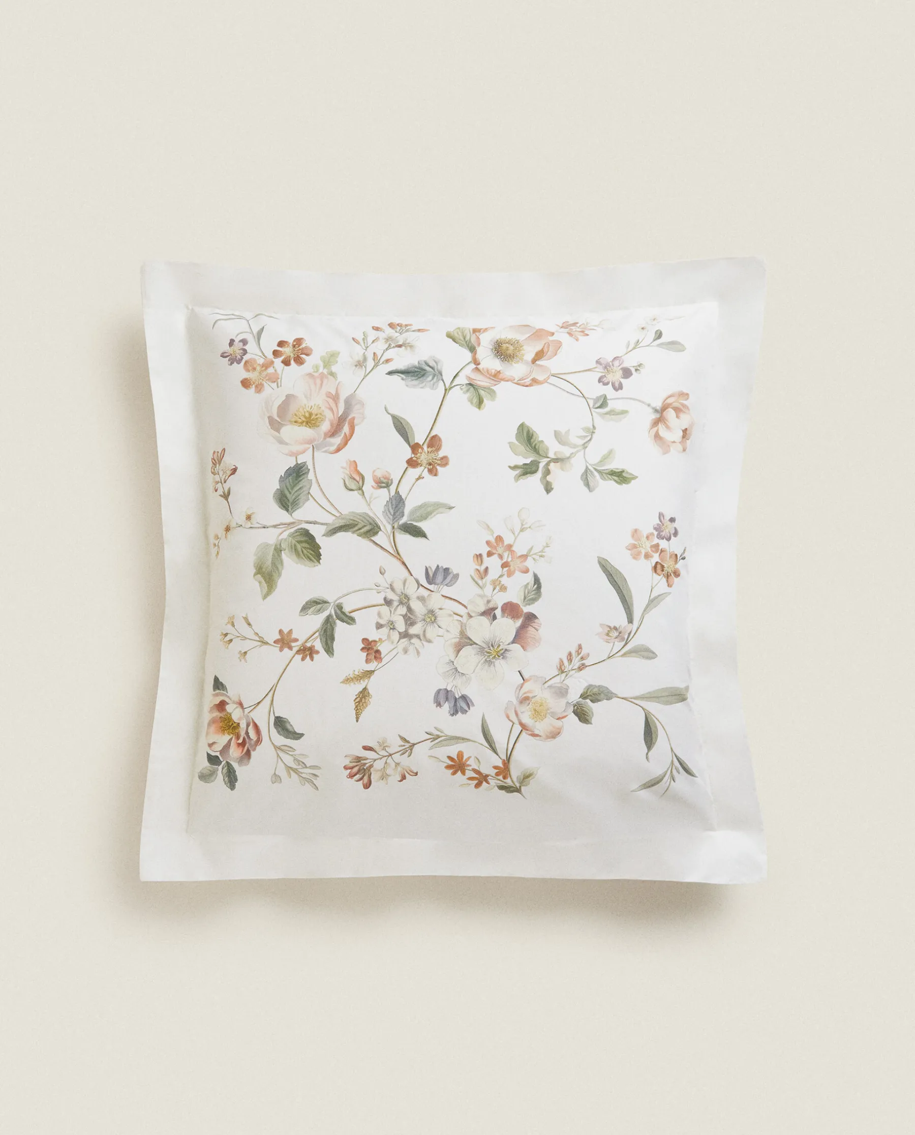 ZARA Home Floral Print Pillowcase