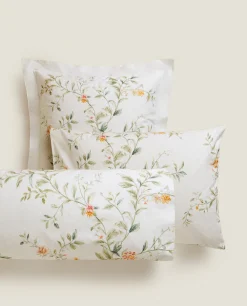 ZARA Home Floral Print Pillowcase