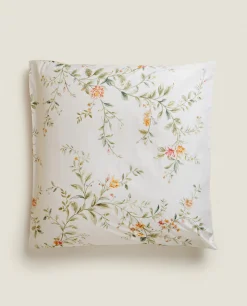 ZARA Home Floral Print Pillowcase