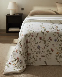 ZARA Home Flower And Butterfly Print Duvet Cover