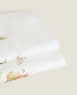 ZARA Home Flower And Butterfly Print Top Sheet