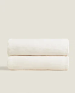 ZARA Home Fringed Soft-Touch Blanket