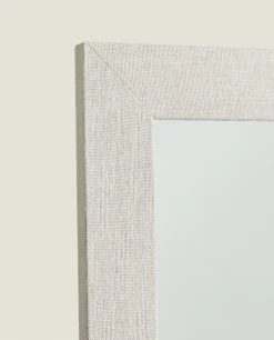 ZARA Home Full-Length Mirror With Linen Frame