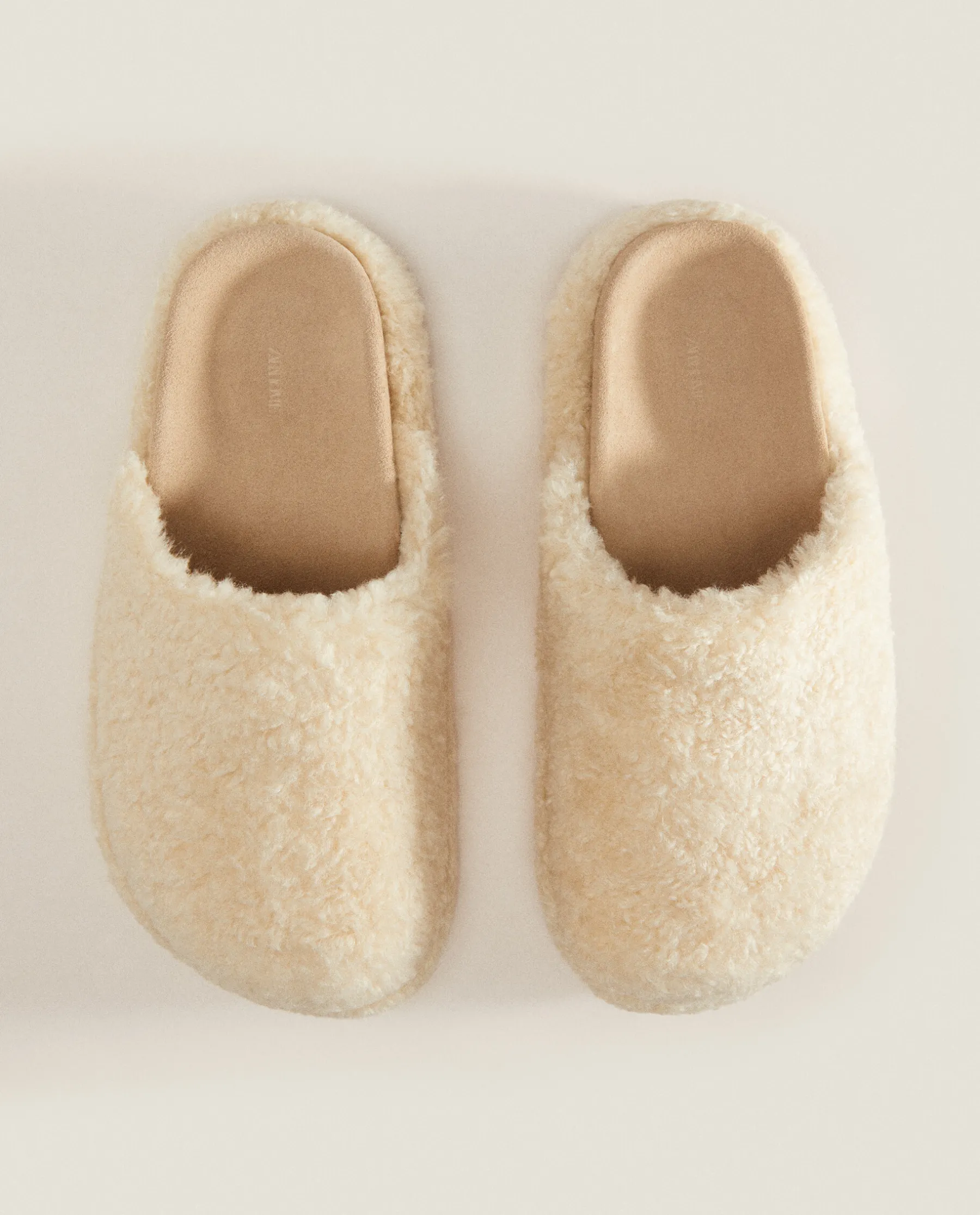 ZARA Home Fuzzy Mule Clog Slippers