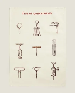 ZARA Home Glass Print Kitchen Towel (Pack Of 2)