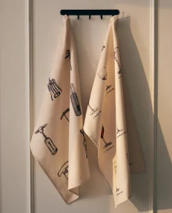 ZARA Home Glass Print Kitchen Towel (Pack Of 2)