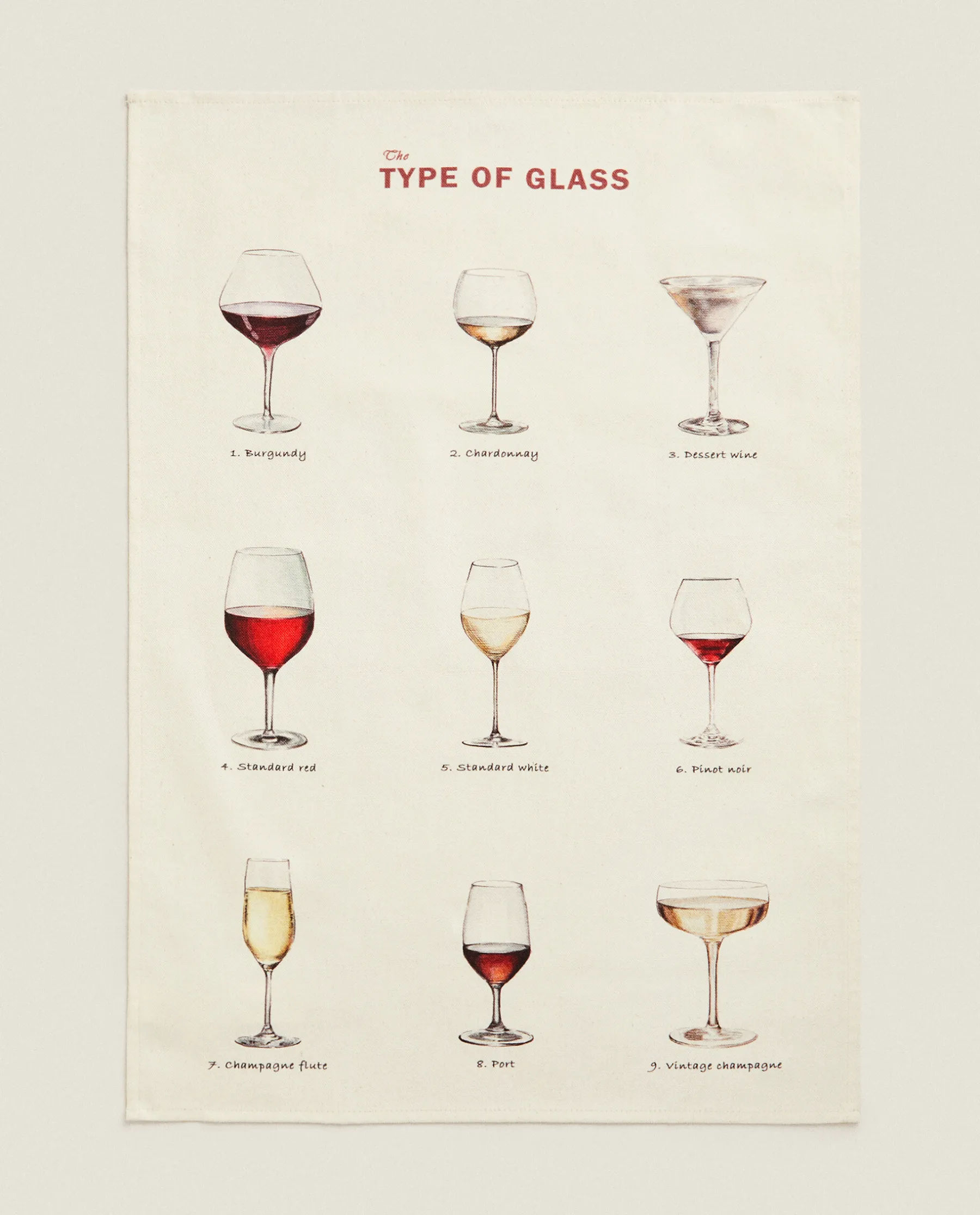 ZARA Home Glass Print Kitchen Towel (Pack Of 2)