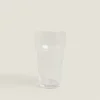 ZARA Home Glass Soft Drink Tumbler With Line Design