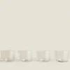 ZARA Home Glass Tumbler (Pack Of 4)