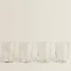 ZARA Home Glass Tumbler (Pack Of 4)