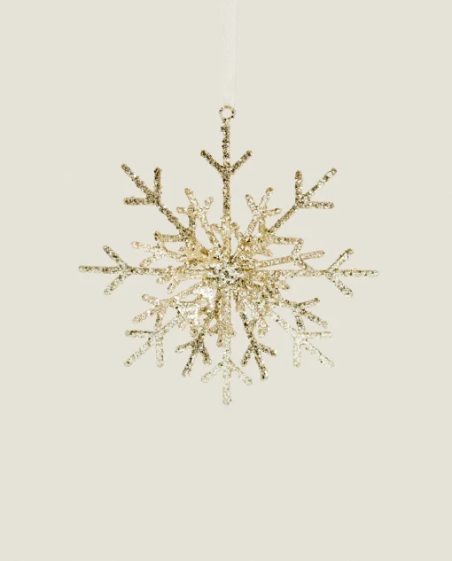 ZARA Home Glittery Christmas Snowflake Decoration