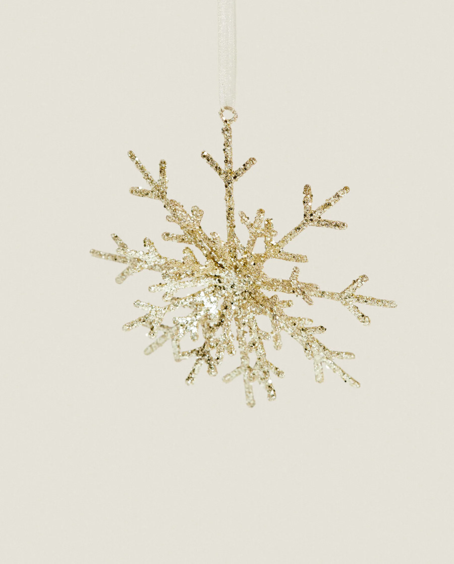 ZARA Home Glittery Christmas Snowflake Decoration