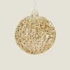 ZARA Home Glittery Glass Christmas Ball Decoration