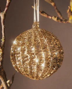 ZARA Home Glittery Glass Christmas Ball Decoration