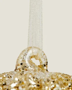 ZARA Home Glittery Glass Christmas Ball Decoration