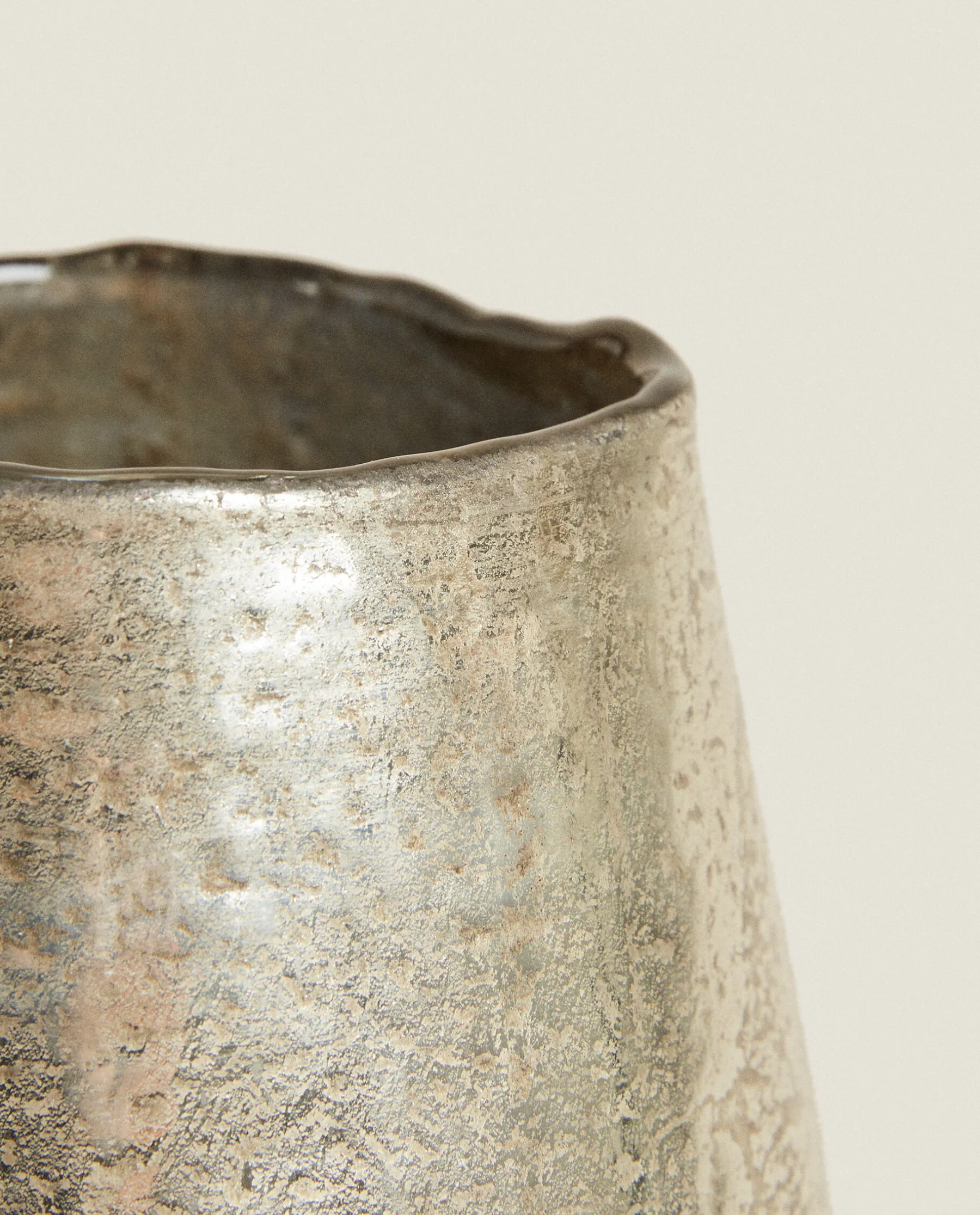 ZARA Home Gold Glass Vase