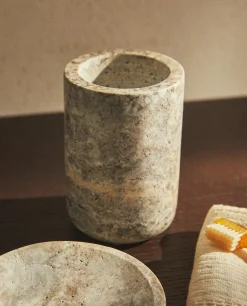 ZARA Home Gray Marble Tumbler
