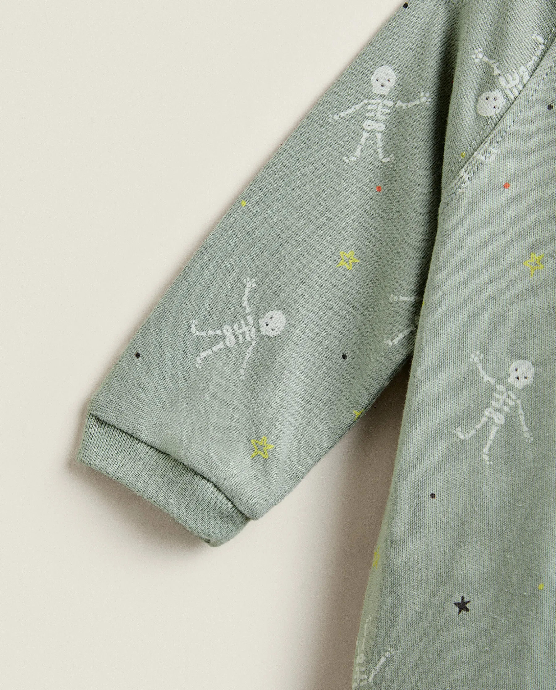 ZARA Home Halloween Baby Romper With Skeletons