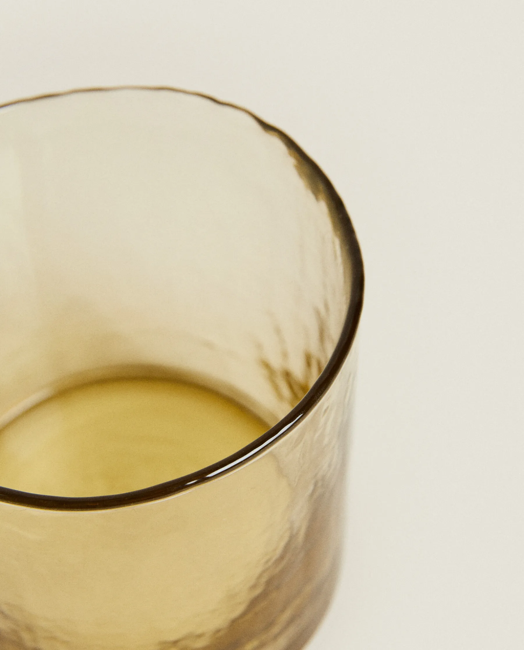 ZARA Home Hammered Glass Tumbler