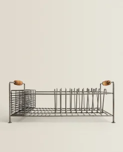 ZARA Home Iron And Acacia Wood Drying Rack