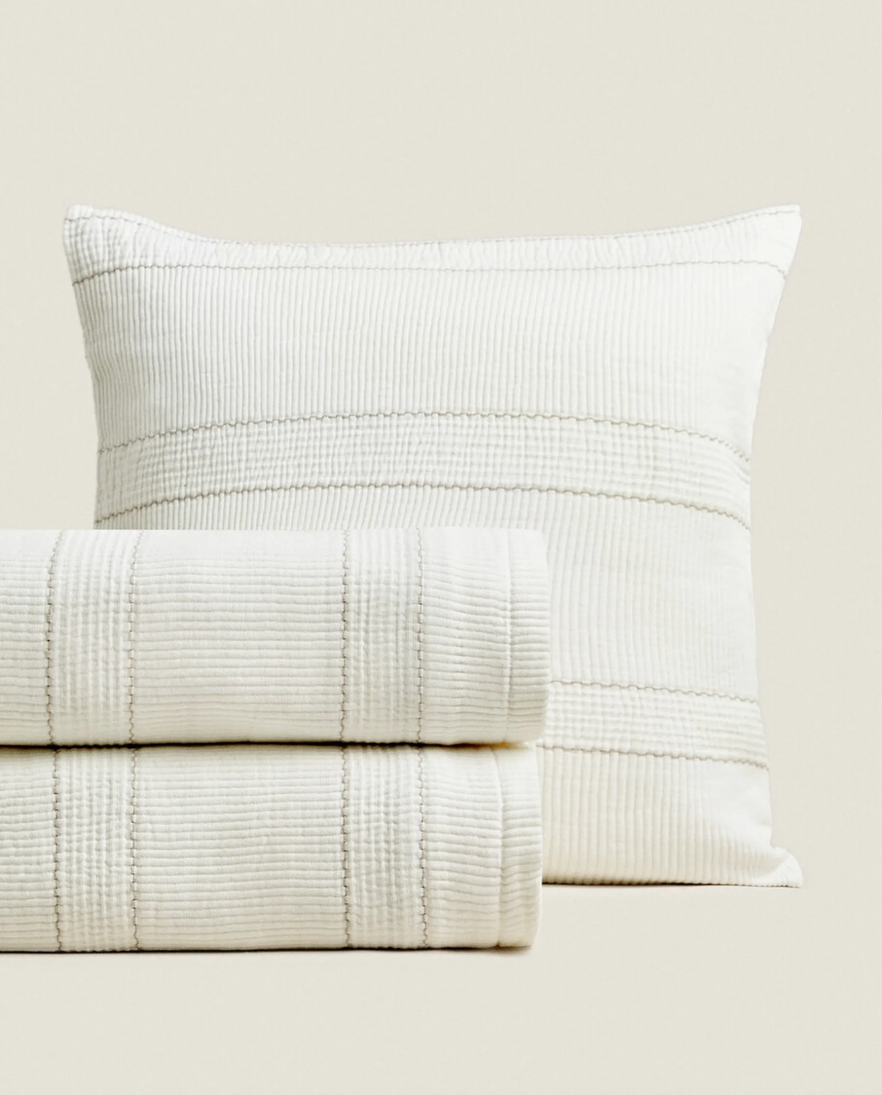 ZARA Home Jacquard Cotton Bedspread