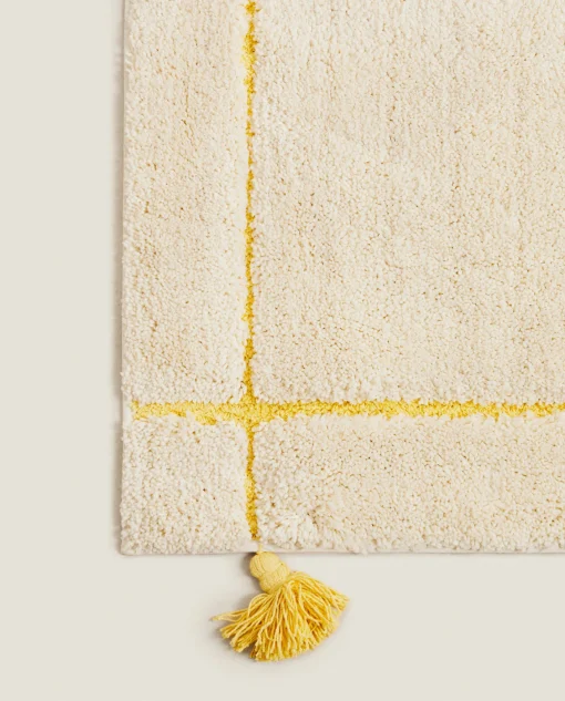 ZARA Home Kids' Check And Tassels Rug