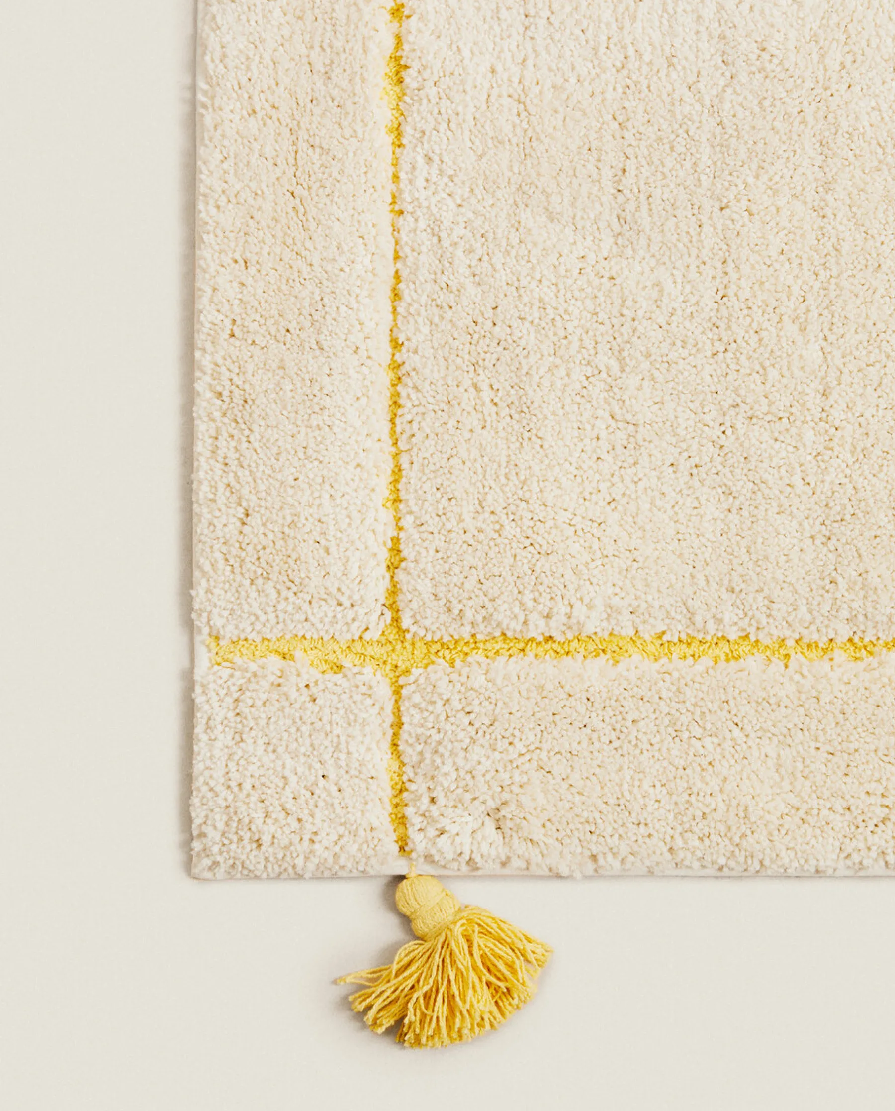 ZARA Home Kids' Check And Tassels Rug