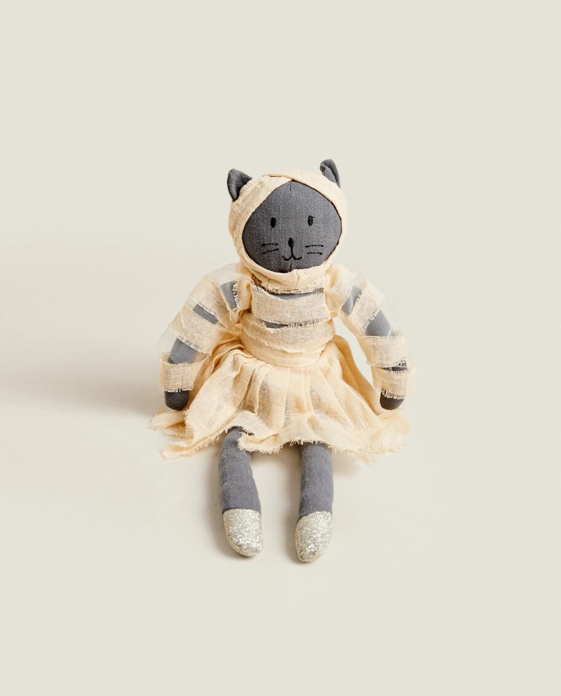 ZARA Home Kids' Halloween Mummy Cat Plush Toy