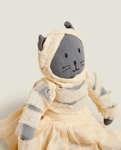 ZARA Home Kids' Halloween Mummy Cat Plush Toy