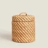 ZARA Home Kids' Rattan Hamper With Lid