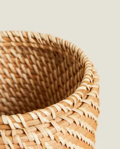ZARA Home Kids' Rattan Hamper With Lid