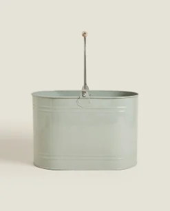 ZARA Home Lacquered Steel Bucket