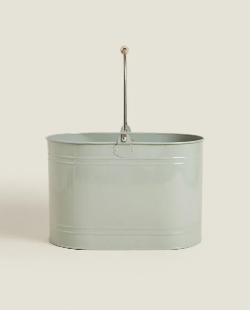 ZARA Home Lacquered Steel Bucket