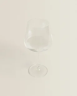 ZARA Home Large Bohemia Crystal Wine Glass