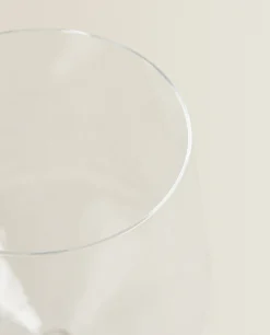 ZARA Home Large Bohemia Crystal Wine Glass