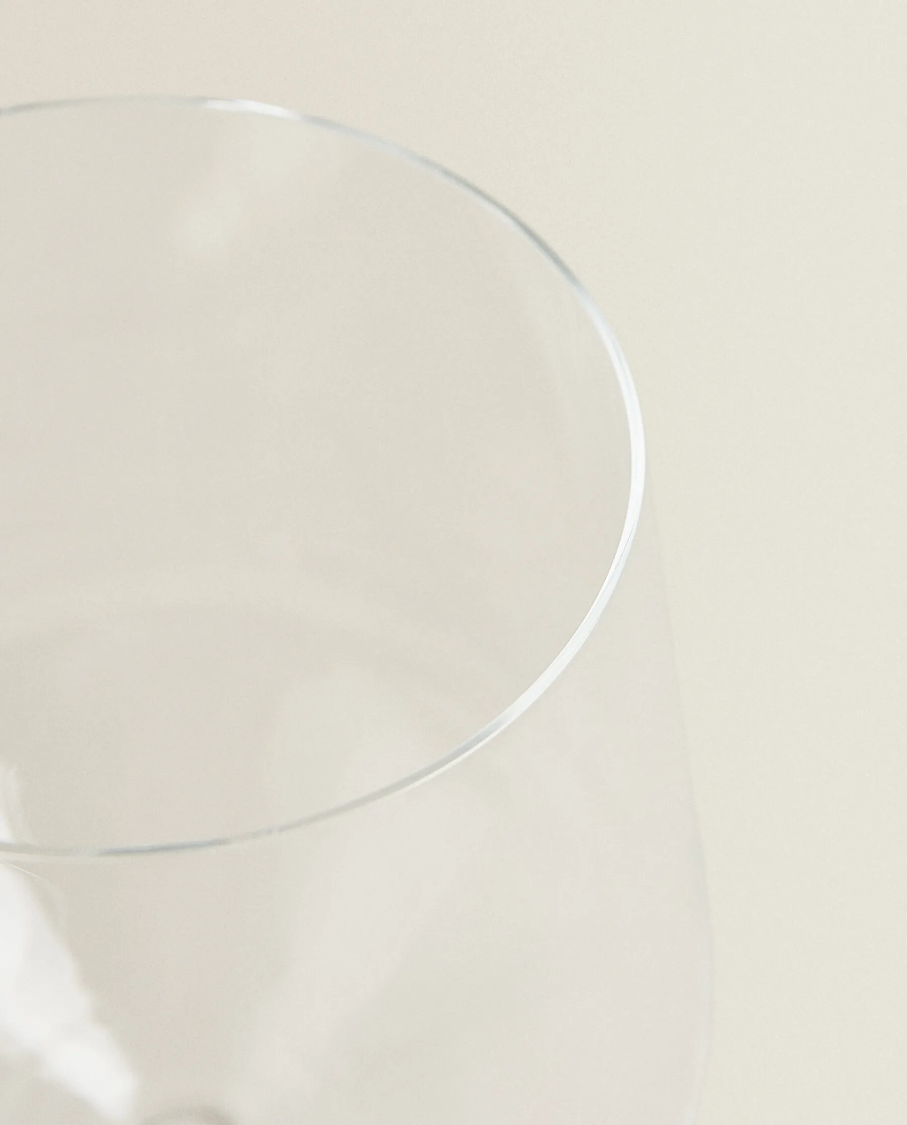 ZARA Home Large Bohemia Crystal Wine Glass