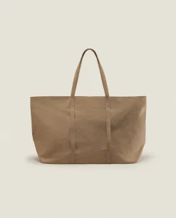 ZARA Home Large Fabric Tote Bag