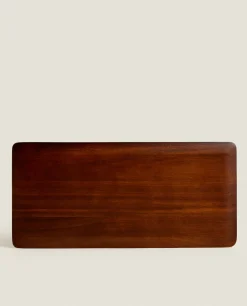 ZARA Home Large Flat Wood Tray