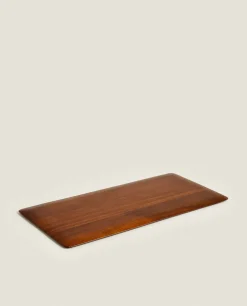 ZARA Home Large Flat Wood Tray