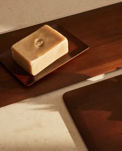 ZARA Home Large Flat Wood Tray