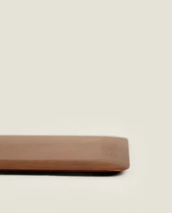 ZARA Home Large Flat Wood Tray