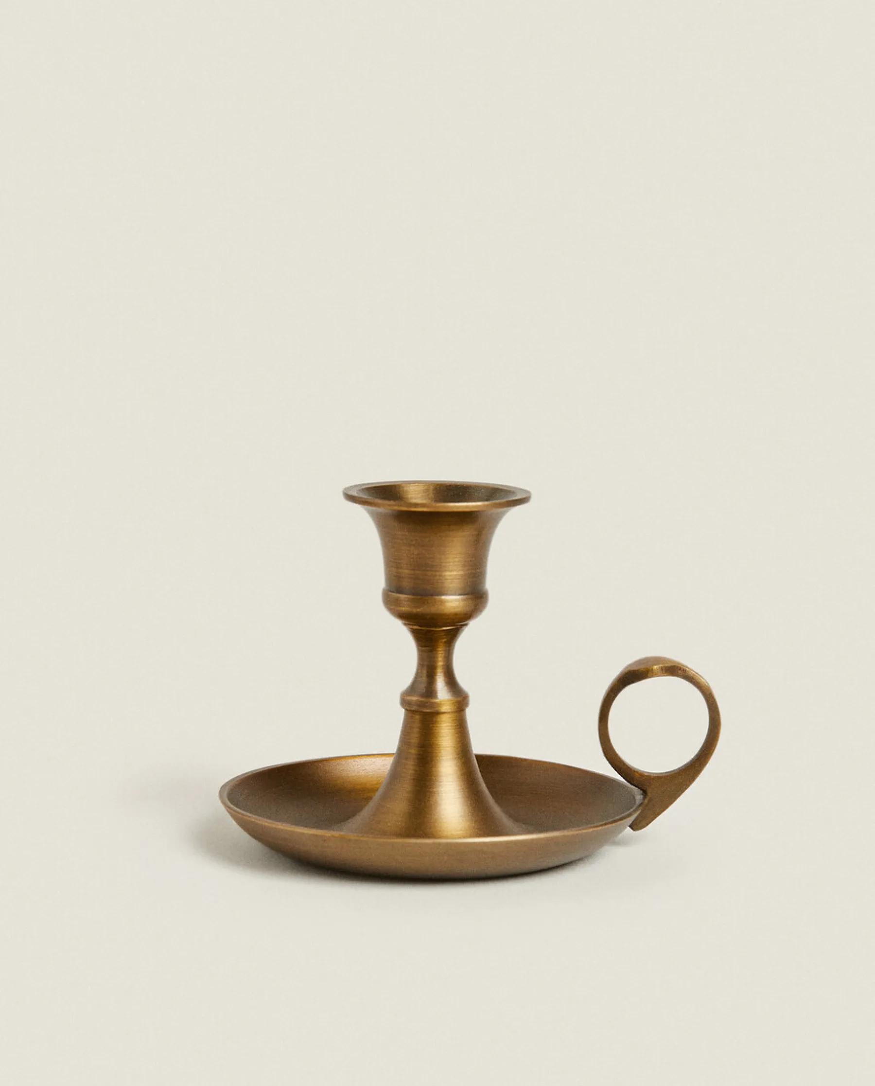 ZARA Home Large Golden Candlestick