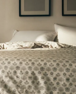 ZARA Home Leaf Print Duvet Cover