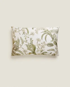 ZARA Home Leaf Print Pillowcase